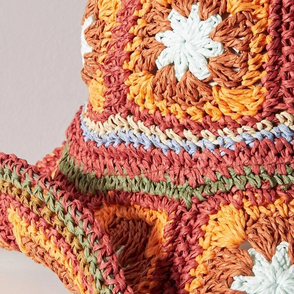 NWT Anthropologie Willow Crochet Bucket Hat - Picture 3 of 6